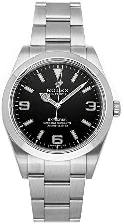 Rolex Explorer Mechanical (Automatic) Black Dial Watch 214270-0003