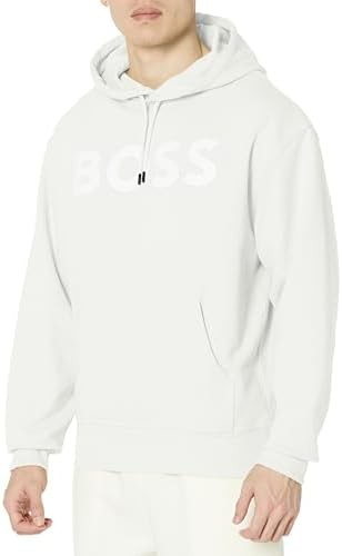 BOSS Men's Bold Logo French Terry Hooded Sweatshirt