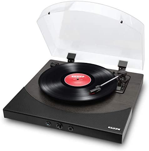 ION Audio Premier LP | Wireless Bluetooth Turntable / Vinyl Record Player with Speakers, USB Conversion, RCA and Headphone Outputs – Black Finish