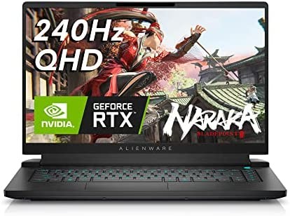 Alienware m15 R7 Gaming Laptop - 15.6-inch 240Hz 2ms QHD, Intel Core i9-12900H, 32GB DDR5 RAM, 1TB SSD, NVIDIA Geforce RTX 3080 Graphics, Killer AX 1675i with Dell services, Windows 11 Home - Dark