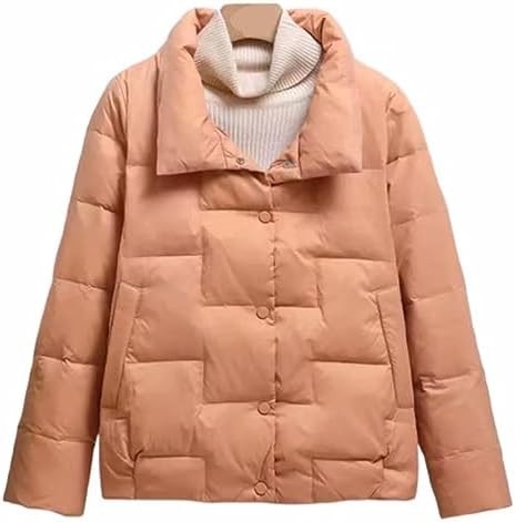 MOMM Lightweight down jacket for women's short and thickened 2023 new white duck down loose and warm winter jacket