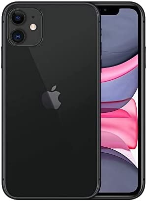 Apple iPhone 11, US Version, 128GB, Black - Unlocked (Renewed)