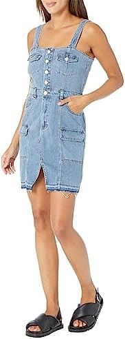 HUDSON Women's Cargo Reconstructed Dress