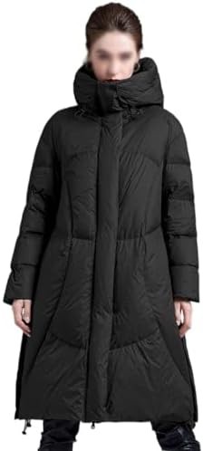 Douxie Down Jacket Women's Medium-length Women's Europe And The United States Thickened Cold-resistant White Duck Down Jacket