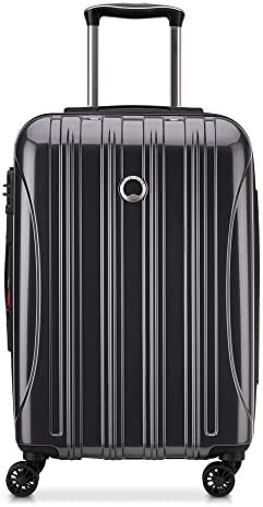 DELSEY Paris Helium Aero Hardside Expandable Luggage with Spinner Wheels, Titanium, Carry-On 21 Inch