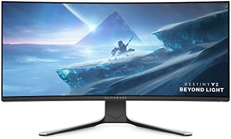 Alienware Ultrawide Curved Gaming Monitor - 38-Inch WQHD Display, 144Hz Refresh Rate, 1ms Response Time, 2300R Curvature, NVIDIA G-SYNC Ultimate, IPS, VESA Display HDR 600, USB, White - AW3821DW