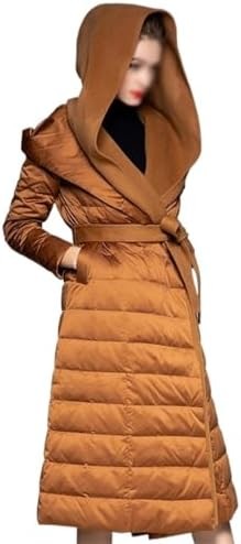 ATsuyo Korean Version Of Thickened Down Jacket Women's Medium-length Slim White Duck Down Ladies Down Jacket