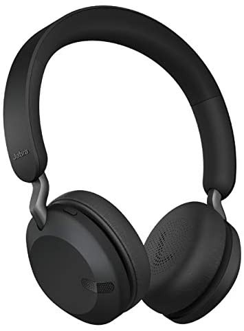 Jabra Elite 45h, Titanium Black – On-Ear Wireless Headphones with Up to 50 Hours of Battery Life, Superior Sound with Advanced 40mm Speakers – Compact, Foldable & Lightweight Design