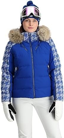 Spyder Women's Falline Faux Fur Down Ski Jacket