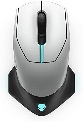 Alienware Wired/Wireless Gaming Mouse 610M-Light, Lunar Light