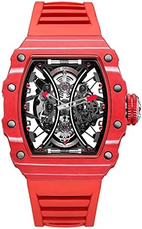 FEICE Watches for Men Automatic Skeleton Watch Waterproof Sapphire Crystal Japanese Movement Mens Wristwatch Anti Shock Business Watch FM602