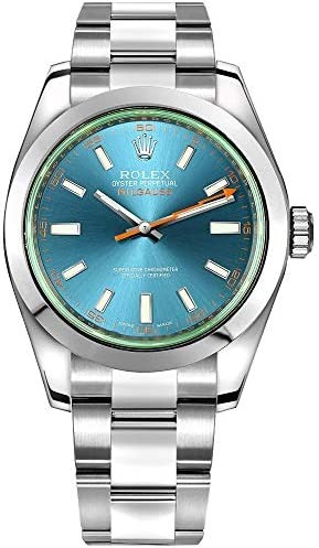 勞力士 Milgauss 116400GV Z-Blue表盤 精鋼錶殼 & 蠔式表鏈