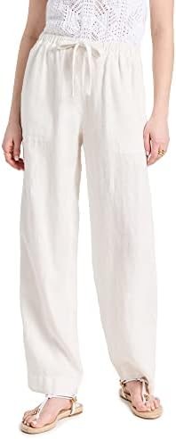 Vince Women's Mid Waist Tie Front Pull On Pants