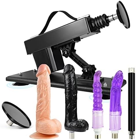 Sex Machines,Thrusting Sex Machine Automatic Sexmachine Gun Device for Women Dildo Machine with 3XLR Attahcments Adult Sex Machine Thrusting Dildo Women Masturbation Anal Dildo Sex Machine