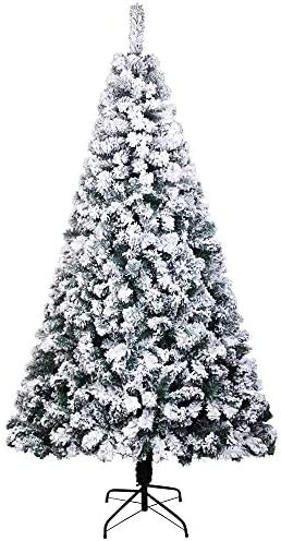 Gmsqj 6FT PVC Flocking Christmas Tree 750 Branches Automatic Tree