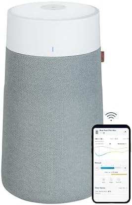BLUEAIR Air Purifiers for Large Home Room, HEPASilent Air Purifiers for Bedroom, Air Purifiers for Pets Allergies Air Cleaner, Smart Air Purifier, Virus Air Purifier for Dust Mold, Blue Pure 311i+ Max