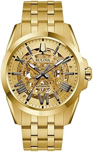 Bulova Men's Sutton Chronograph Automatic Gold-Tone Watch | 43mm | 97A162