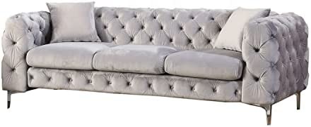 Best Master Furniture F002GSF Sofas, Gray