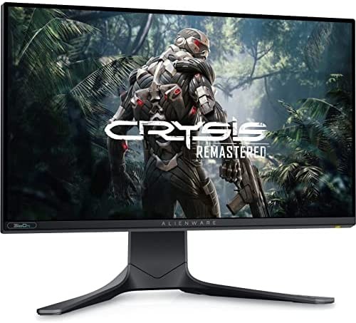 Alienware 360Hz Gaming Monitor 24.5 Inch FHD (Full HD 1920 x 1080p), NVIDIA G-SYNC Certified, 100mm x 100mm VESA Mounting Support, Dark Side of The Moon - AW2521H