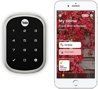 Yale Assure Lock SL - Key Free Smart Lock with Touchscreen Keypad - Works with Apple HomeKit and Siri (YRD256iM1619) in Satin Nickel