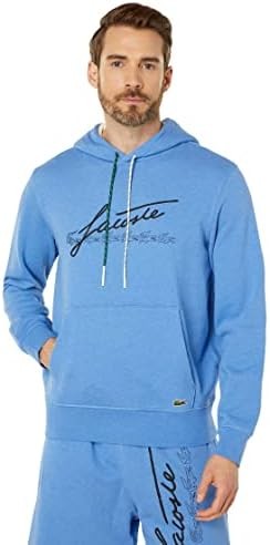Lacoste Men's Long Sleeve Script Hooded Sweatshirt
