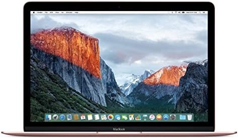 Apple MacBook (MMGL2LL/A) 256GB 12-inch Retina Display (2016) Intel Core M3 Tablet - Rose Gold (Renewed)