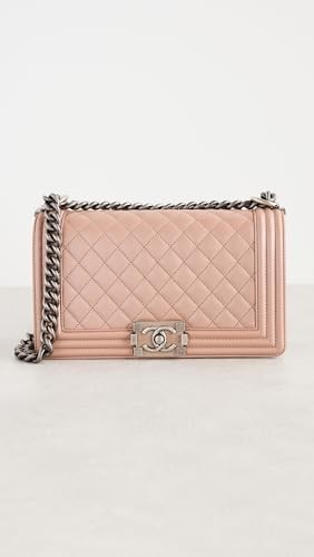 CHANEL Women's Pre-Loved Chanel Pink Calfskin Boy Medium