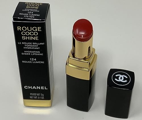 CHANEL HYDRATING SHEER LIPSHINE LIPSTICK ~ 124 ROUGE LUMIERE