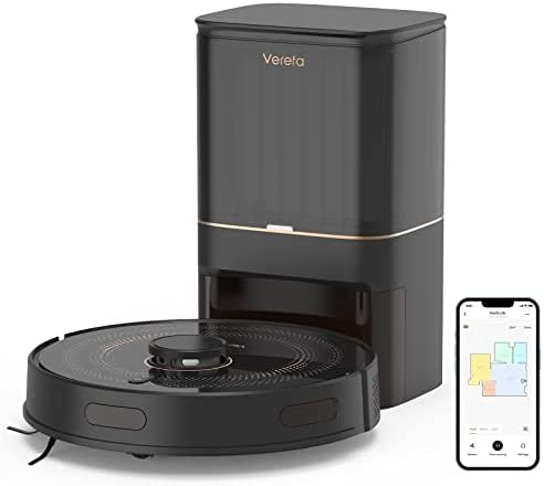 Verefa L11 Pro Self-Emptying Robot Vacuum 2700Pa, Empties Itself for 70 Days, LiDAR Navigation Robot Vacuum Cleaner, Multi-Room Cleaning, Smart Mapping, Compatible with Alexa, WiFi, Ideal for Carpet