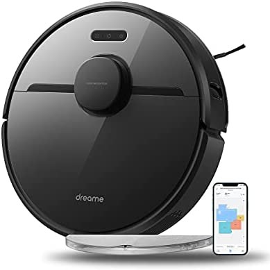 Dreametech D9 Pro Robot Vacuum and Mop Cleaner, Lidar Navigation Robot Vacuum Sweep and Mop 2-in-1, 4000Pa Strong Suction Power, 150min Runtime, Smart Mapping with Moisture-Proof pad
