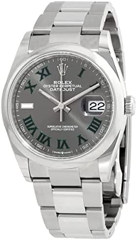 Rolex Datejust 36 Automatic Grey Dial Ladies Watch 126200GYRO