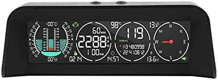 MR CARTOOL Automotive Inclinometer M80 Car GPS MPH/KPH Speedometer Slope Meter HUD Gauges Head-up Display for Vehicle Truck