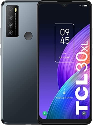 TCL 30XL |2022| Unlocked Cell Phone, 6.82 inch Vast Display, 5000mAh Battery, Android 12 Smartphone, 50MP Rear+13MP Front Camera, 6GB RAM + 64GB ROM, US Version, Dual Speaker, Night Mist (No 5G)