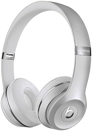 Beats Solo3 Wireless On-Ear Headphones - Apple W1 Headphone Chip, Class 1 Bluetooth, 40 Hours of Listening Time, Built-in Microphone - Silver (Latest Model)