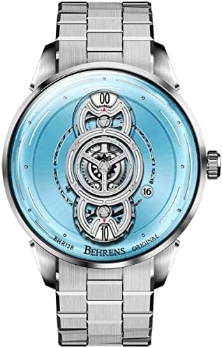 BR BEHRENS ORIGINAL Men's Automatic Watch Space Traveler Collection Stainless Steel Sapphire Crystal BHR012