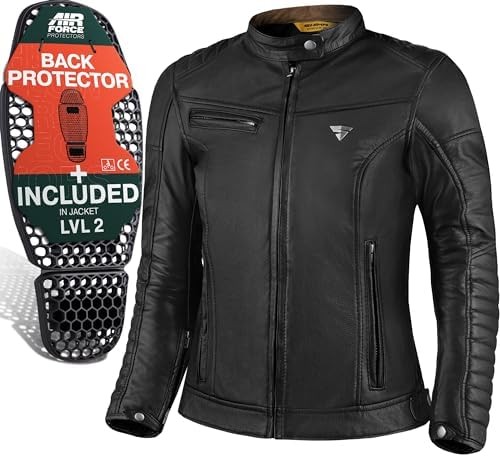 SHIMA WINCHESTER 2.0 Motorcycle Jacket - Classic Leather Biker Jacket with CE Back, Shoulder, Elbow Protectors