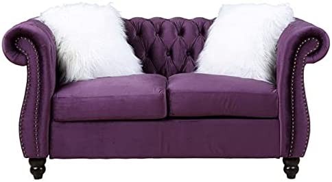 Acme Furniture Thotton Love Seats, Purple