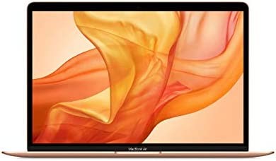 Early 2020 Apple MacBook Air with 1.1GHz Intel Core i3 processor (13 inch, 8GB RAM, 256GB SSD) Gold (Renewed)