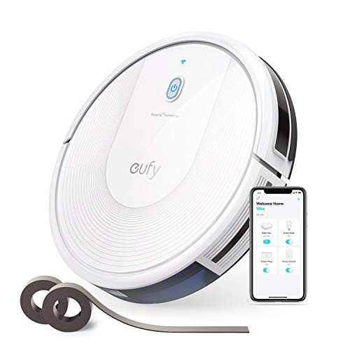 eufy by Anker, BoostIQ RoboVac 30C, Robot Vacuum Cleaner, Wi-Fi, Super-Thin, 1500Pa Suction, Boundary Strips Included, Quiet, Self-Charging Robotic Vacuum, Cleans Hard Floors to Medium-Pile Carpets
