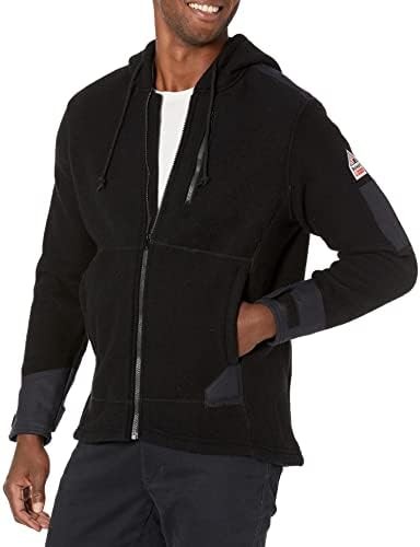 Bulwark FR Men's Front Zip Modacrylic Blend Fleece Hoodie