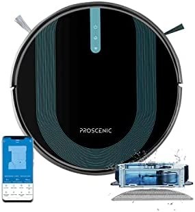 Proscenic 850T Robot Vacuum Cleaner, 3-in-1 Robot Vacuum and Mop, APP/ Alexa/ Google Home Control, Robotic Vacuum with 3000Pa Strong Suction, Ideal for Carpets and Hard Floors, Boundary Strip