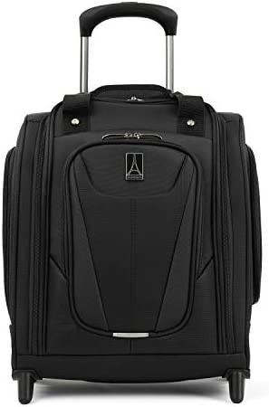 Travelpro Maxlite 5 Softside Lightweight Rolling Underseat Compact Carry-On Upright 2 Wheel Bag, Men and Women, Black, 15-Inch