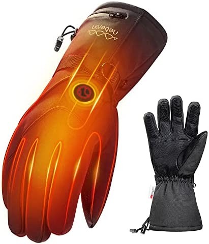 Neberon Heated Gloves for Men Women, Rechargeable Battery Electric Heating Gloves, 8H Lasting Warmth Winter Gloves with Palm2Tip Technology, Perfect for Skiing Snowboarding Motorcycle Cycling