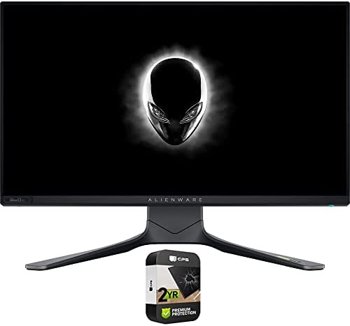 Alienware AW2521H 25 inch 360Hz FHD 1920 x 1080 PC Gaming Monitor G-Sync (Renewed) Bundle with 2 YR CPS Enhanced Protection Pack