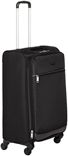 Amazon Basics Softside Spinner Luggage Suitcase - 25.9 Inch, Black