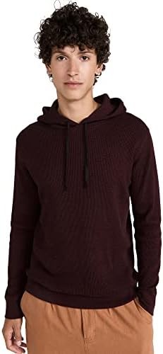 Vince Men's Mouline Thermal P/O Hoodie