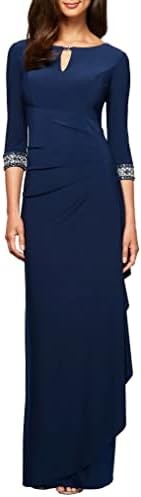 Alex Evenings Women's Dress with Keyhole Cutout (Petite and Regular)