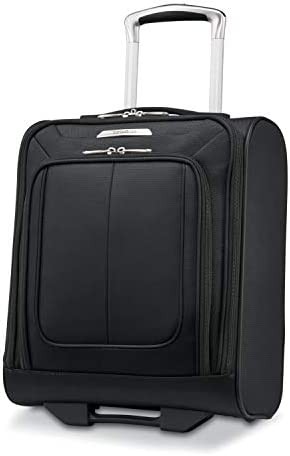Samsonite Solyte DLX Softside Luggage, Midnight Black, Underseater